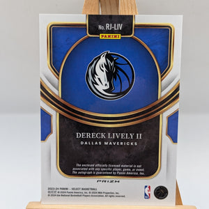 Dereck Lively II 2023-24 Select Jersey Auto Red Wave Prizm RC #RJ-LIV RC FRENLY BRICKS - Open 7 Days