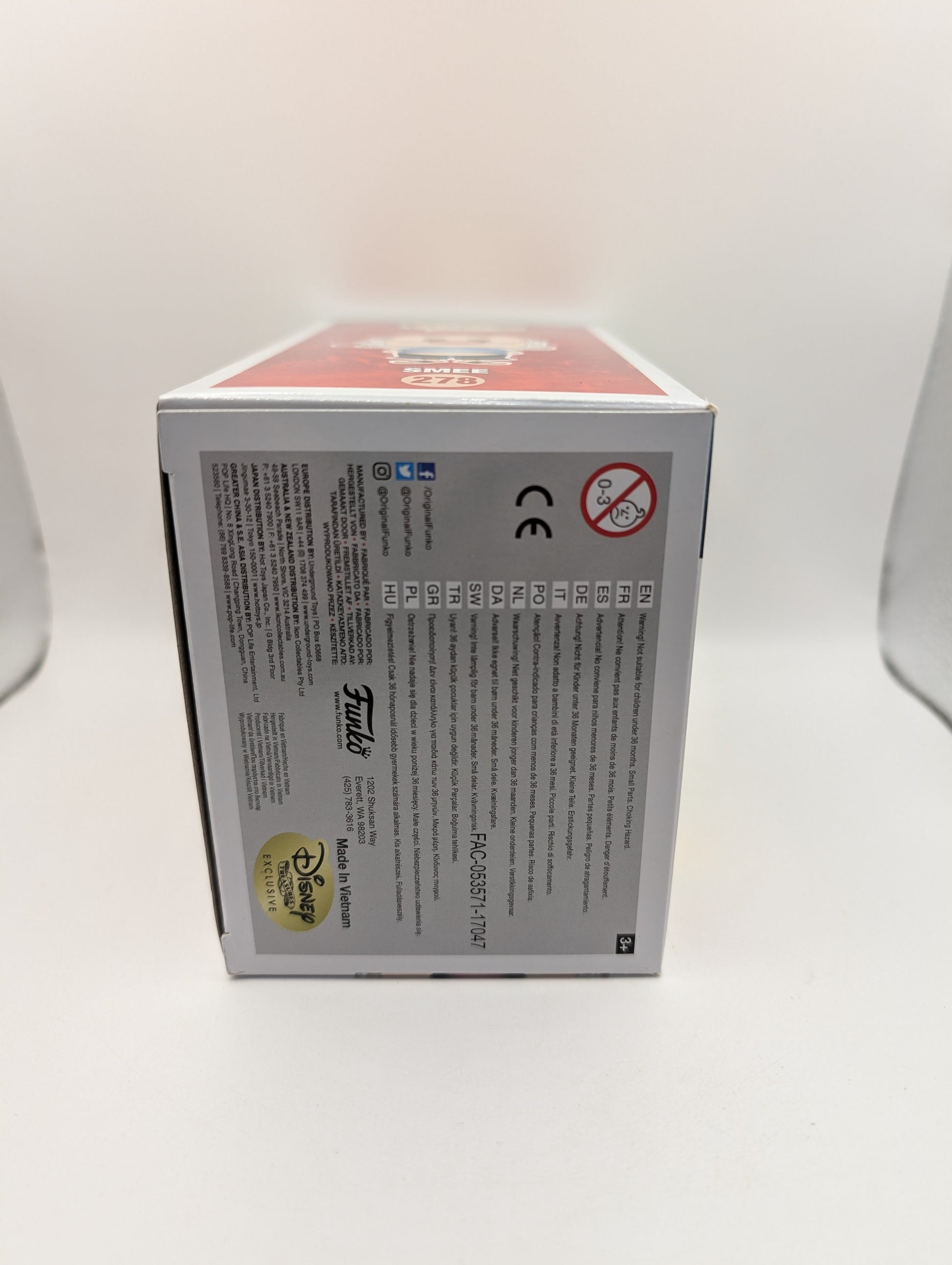 Smee - 278 - Pop Vinyl - Peter Pan - Disney - Disney Treasures - VAULTED FRENLY BRICKS - Open 7 Days