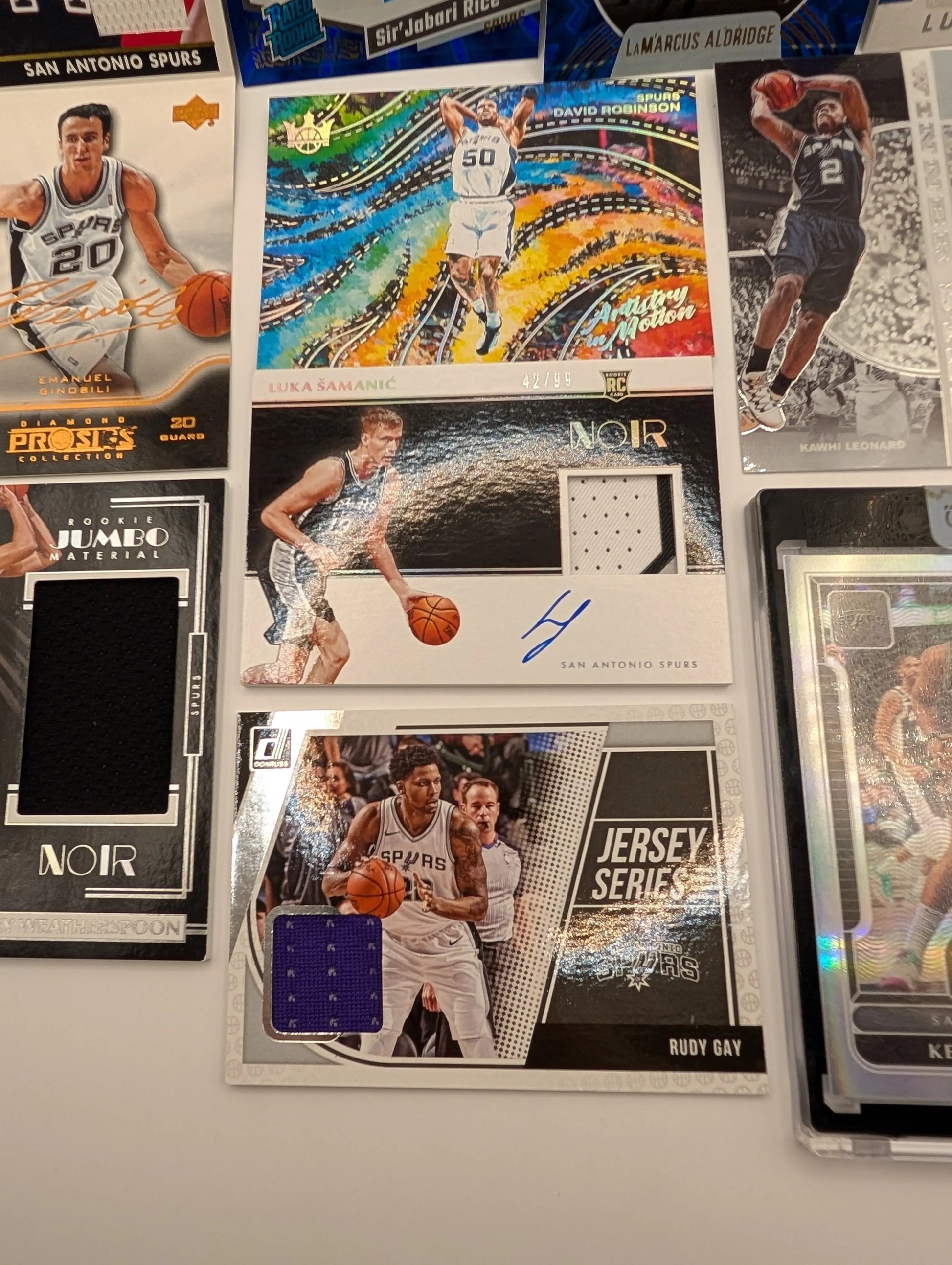 San Antonio Spurs NBA Basketball Card Lot, Rookies, Patch, Auto, George Gervin FRENLY BRICKS - Open 7 Days