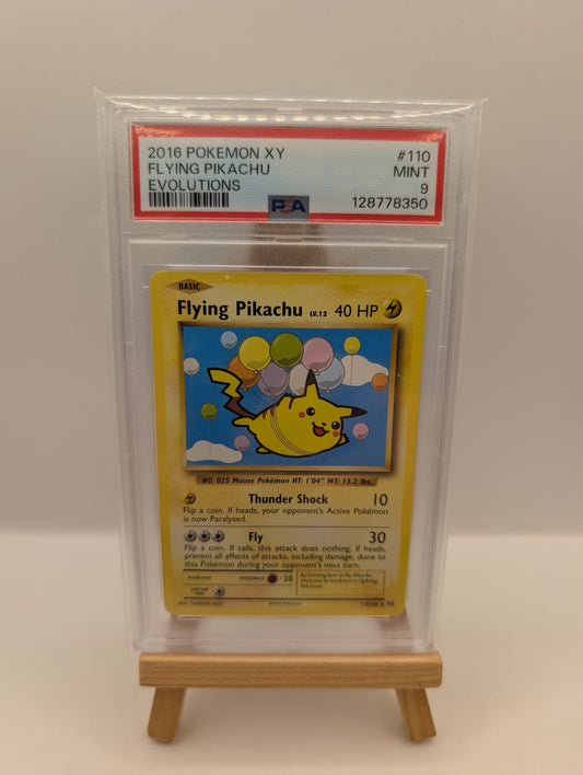2016 Pokemon XY Evolutions 110/108 Flying Pikachu PSA 9 Gem Mint - Secret Rare FRENLY BRICKS - Open 7 Days