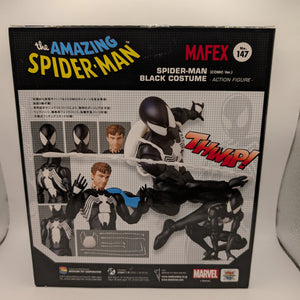 MAFEX Black Suit SPIDER-MAN Symbiote/Secret Wars COMIC Ver. No.147 Action Figure FRENLY BRICKS - Open 7 Days