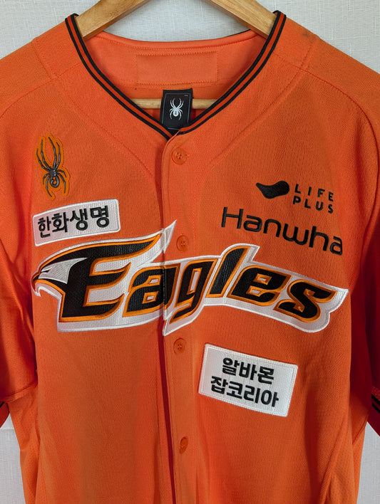 KBO Spyder Hanwha Eagles 2024 Authentic Orange Home XXL Jersey