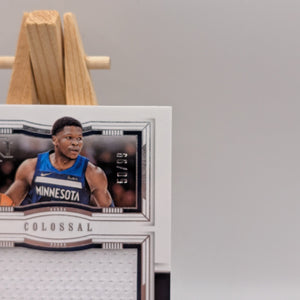 2023-24 Panini National Treasures Colossal Anthony Edward’s Game Worn Patch /99 FRENLY BRICKS - Open 7 Days