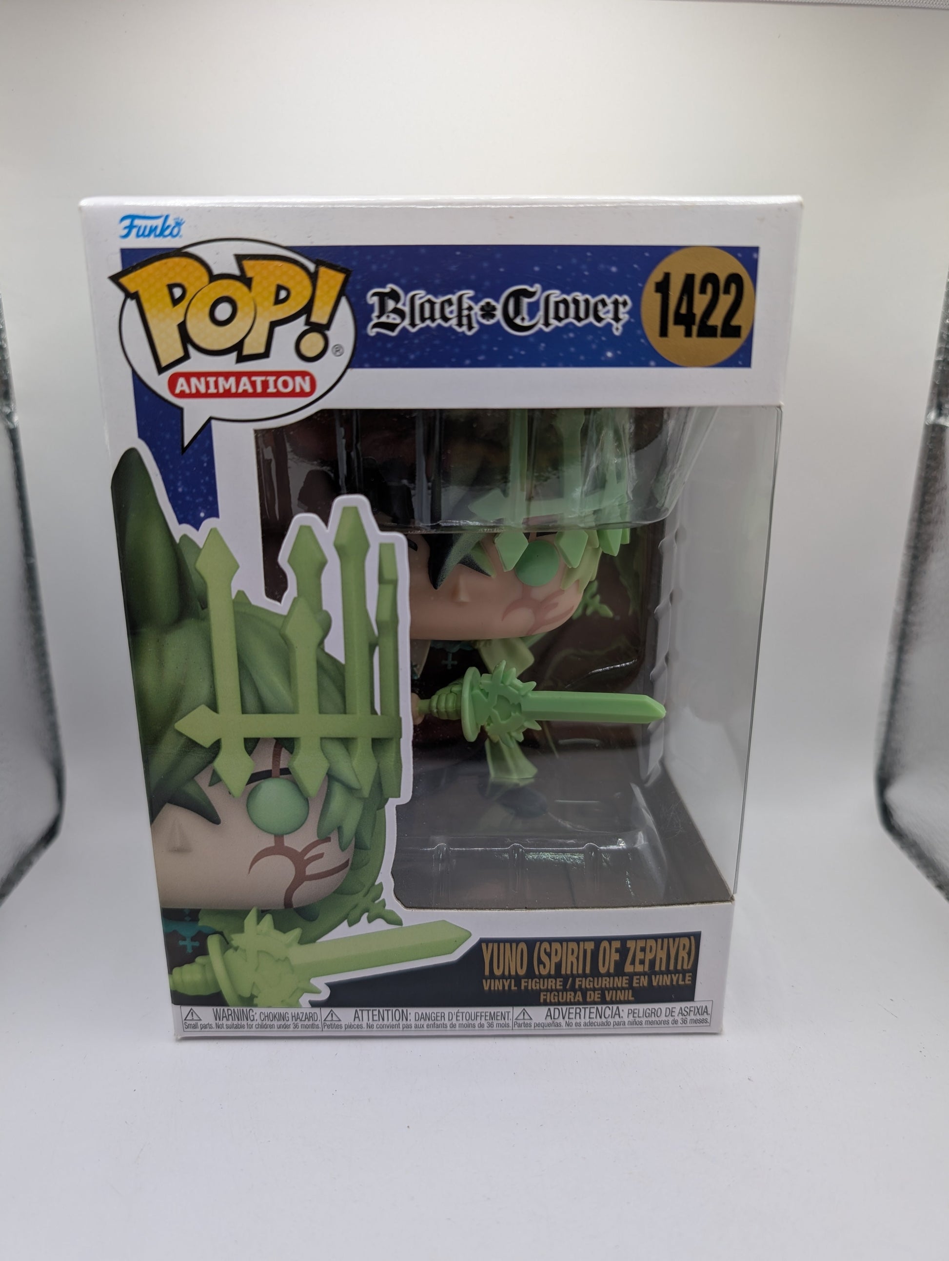 Yuno Pop 1422 Yuno Spirit of Zephyr - Black Clover Funko Pop! 2022 FRENLY BRICKS - Open 7 Days