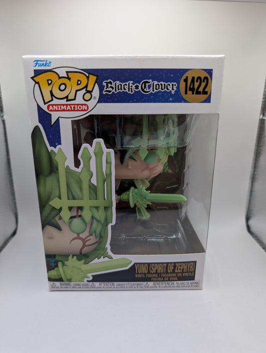 Yuno Pop 1422 Yuno Spirit of Zephyr - Black Clover Funko Pop! 2022 FRENLY BRICKS - Open 7 Days