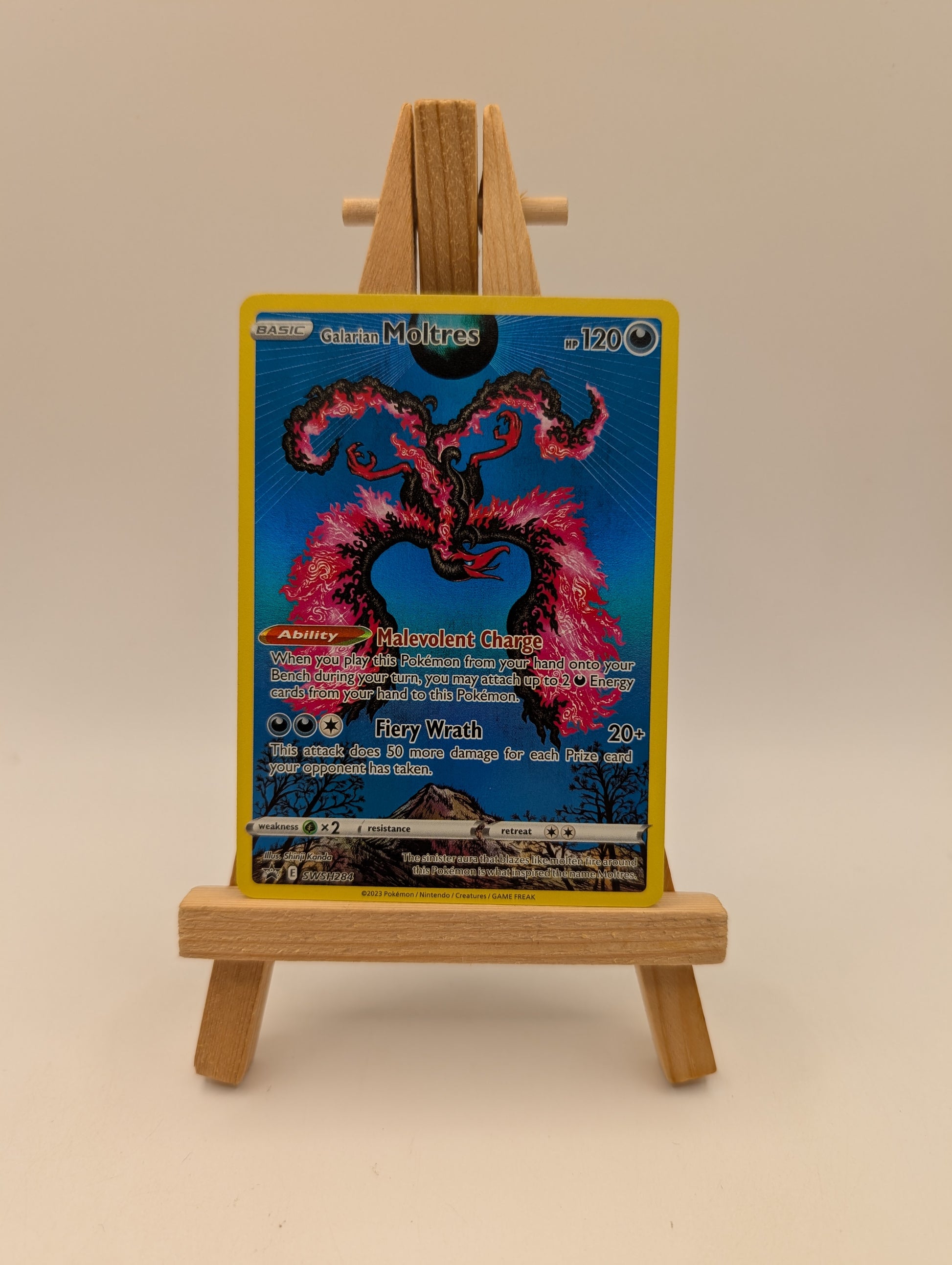 Galarian Moltres SWSH284 SWSH Black Star Promo Pokemon