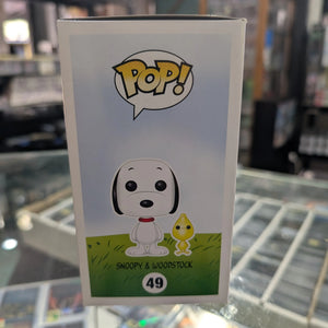 PEANUTS Snoopy & Woodstock (Flocked) EXCLUSIVE FUNKO Pop Vinyl Figure 49 FRENLY BRICKS - Open 7 Days