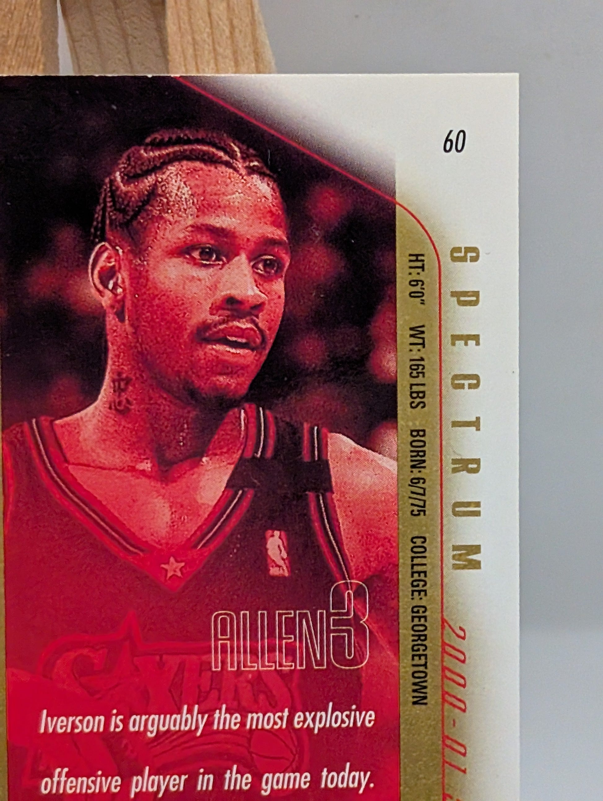Allen Iverson [Spectrum] #3 2000 Spx /25 NBA FRENLY BRICKS - Open 7 Days image 9