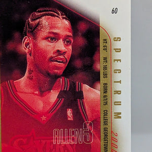Allen Iverson [Spectrum] #3 2000 Spx /25 NBA FRENLY BRICKS - Open 7 Days