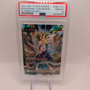 Son Gohan Childhood FB01-071 Alternate Art Awakened Pulse PSA 10 FRENLY BRICKS - Open 7 Days