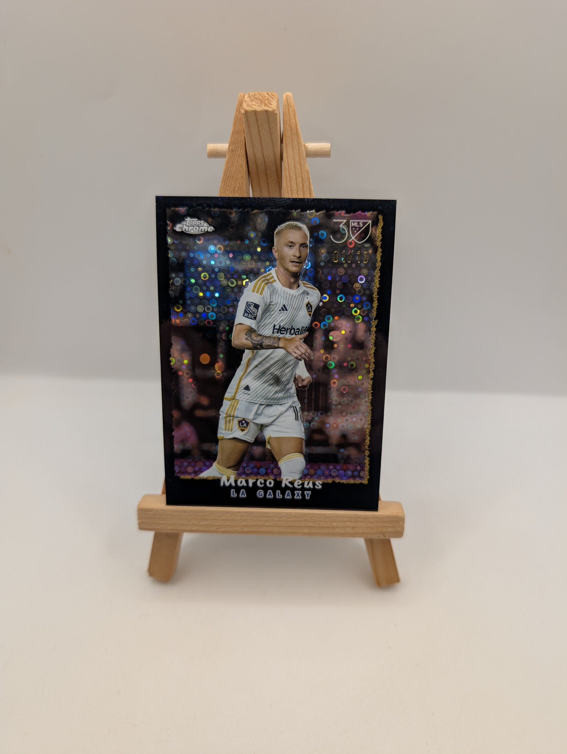 Topps Chrome MLS 30 Years Marco Reus LA Galaxy Serial Numbered Parallel #/10 FRENLY BRICKS - Open 7 Days image 1