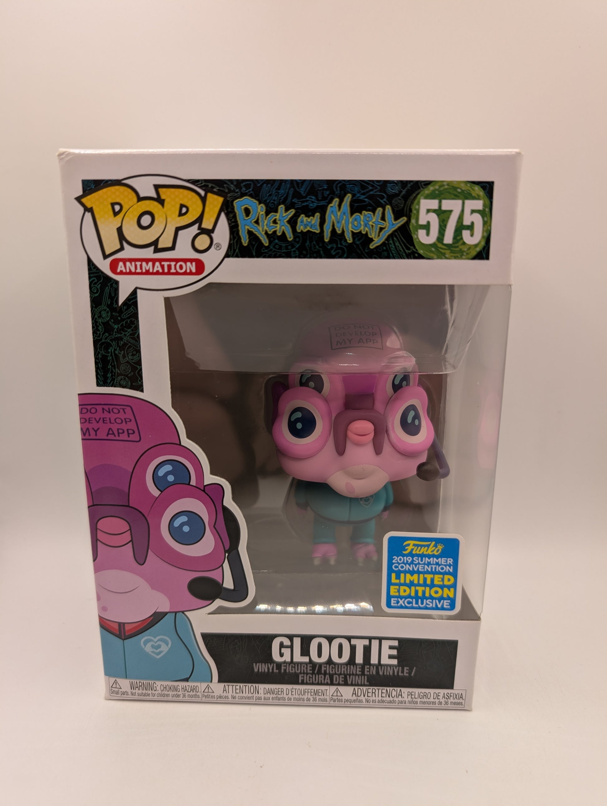 Funko Pop Rick & Morty - Glootie #575 - 2019 Summer Convention Exclusive