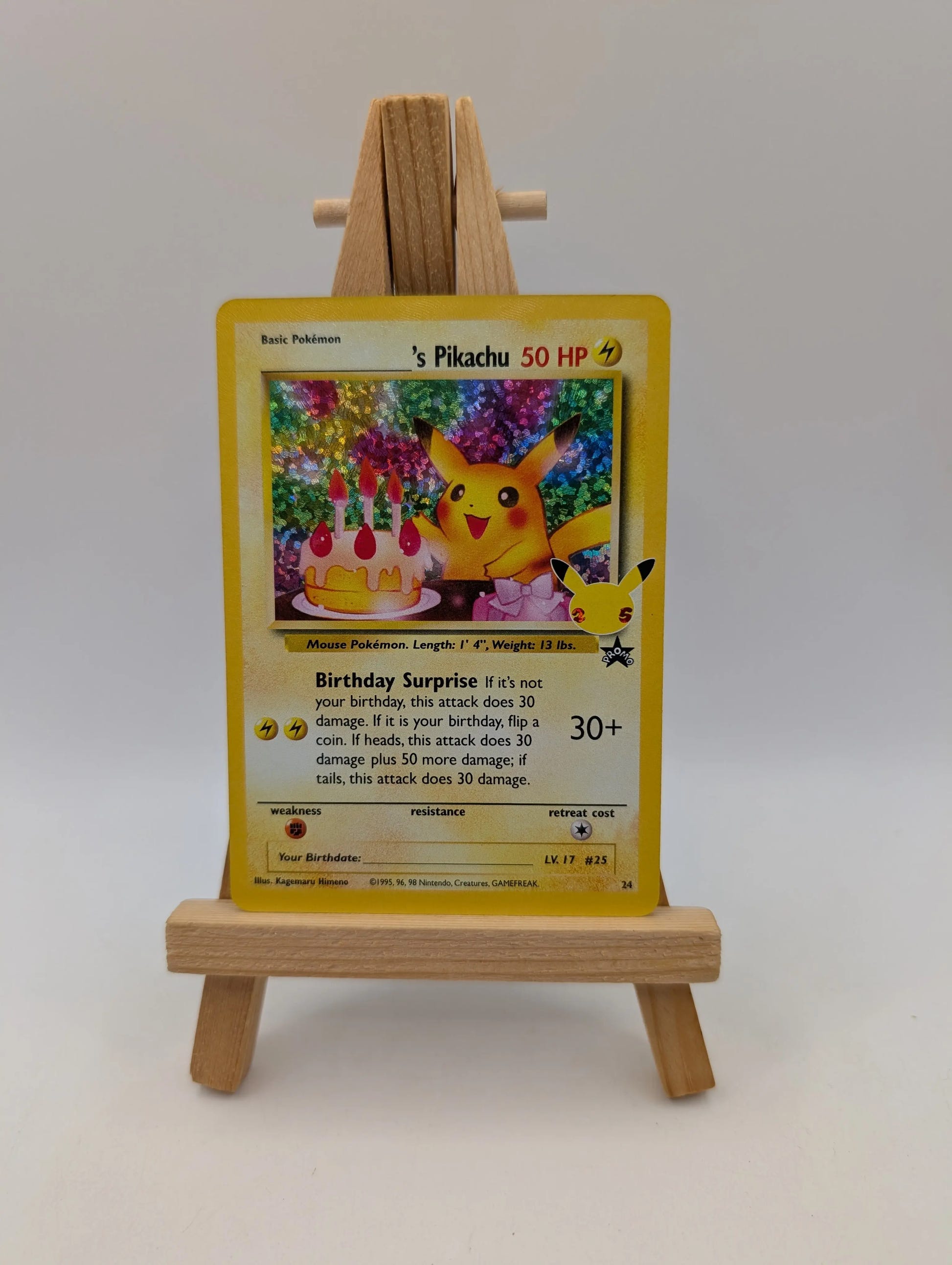 Pokémon TCG Birthday Pikachu 25th Celebrations Classic Collection NM/M FRENLY BRICKS - Open 7 Days image 2