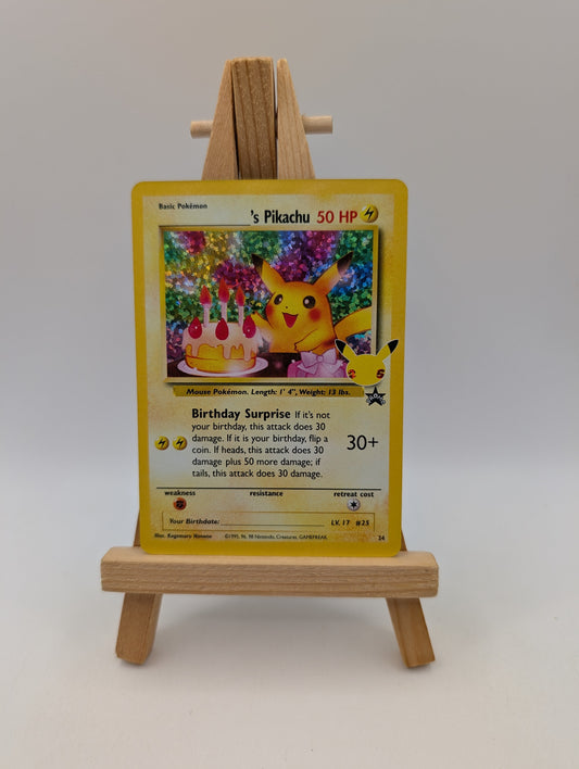 Pokémon TCG Birthday Pikachu 25th Celebrations Classic Collection NM/M FRENLY BRICKS - Open 7 Days