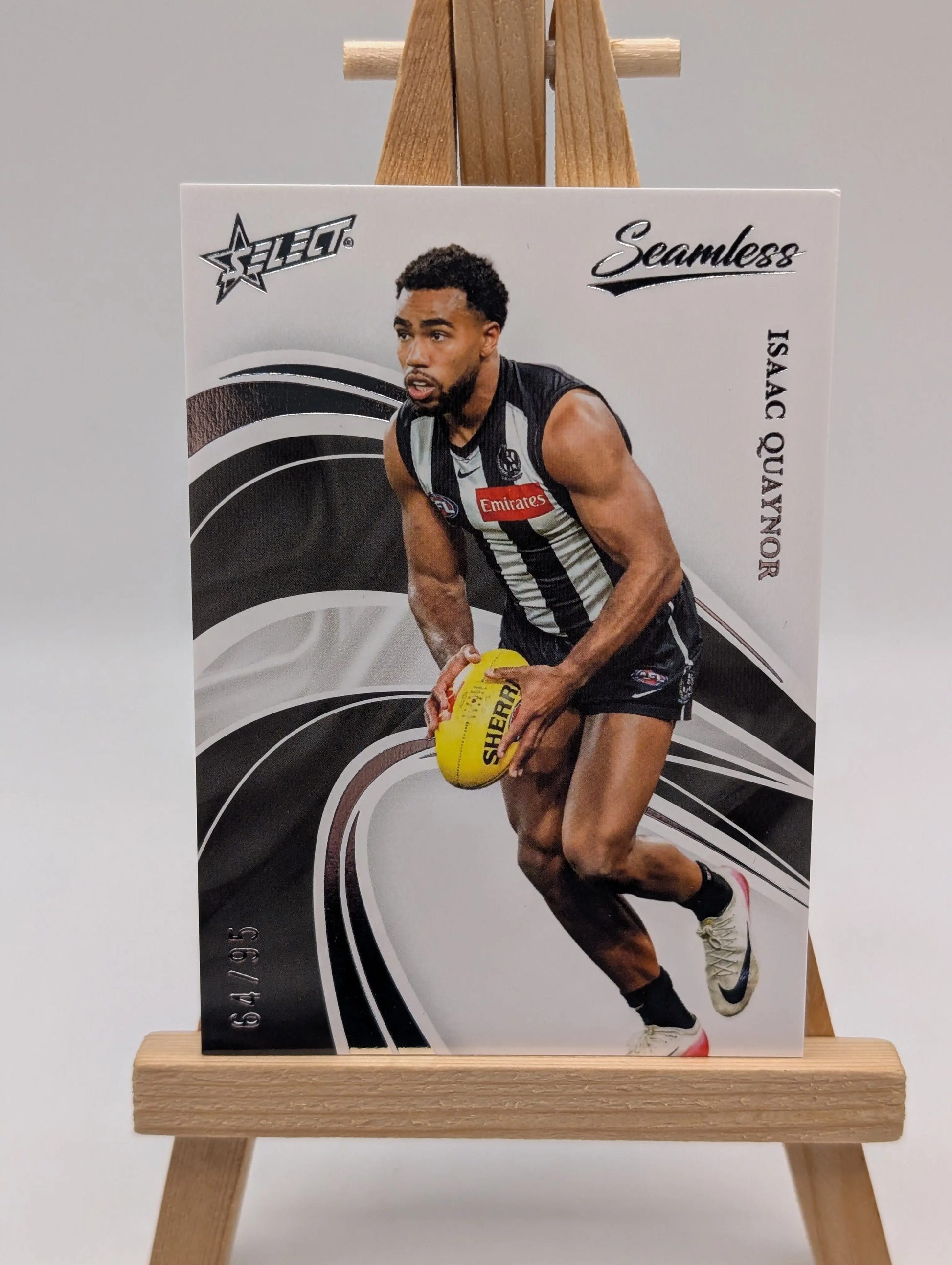 2025 AFL Select Seamless Base ISAAC QUAYNOR /95 Collingwood FRENLY BRICKS - Open 7 Days image 3