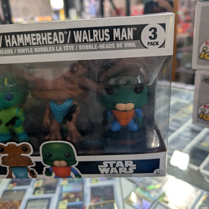 Funko Pop Star Wars Greedo, Hammerhead, Walrus Man 3pk Vinyl Figure FRENLY BRICKS - Open 7 Days