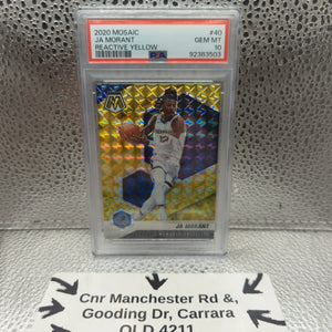 2020 Mosaic Ja Morant REACTIVE YELLOW #40 PSA 10 FRENLY BRICKS - Open 7 Days