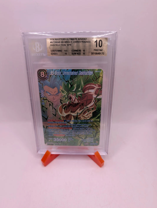 2024 DBS Masters SS Broly Unrestrained Destruction SPR #BT26-049 BGS 10 PRISTINE FRENLY BRICKS - Open 7 Days