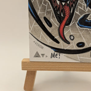 2019 Upper Deck Marvel Premier Sketch Cards Dual Panel Auto Signed 1/1 VENOM FRENLY BRICKS - Open 7 Days