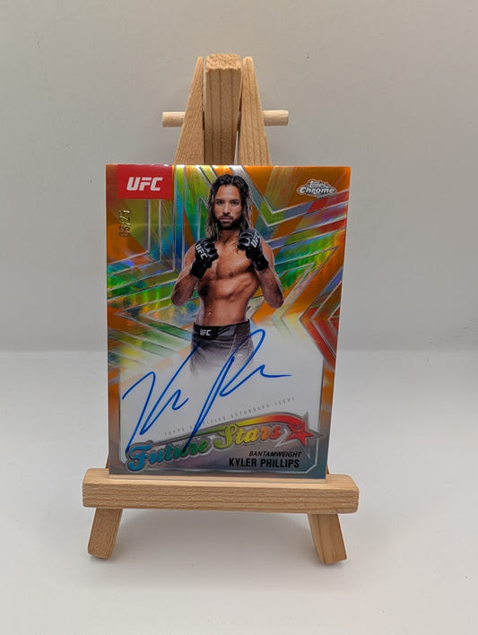 2025 Topps Chrome UFC Kyler Phillips Future Stars Auto Refractor SP #/25 FRENLY BRICKS - Open 7 Days