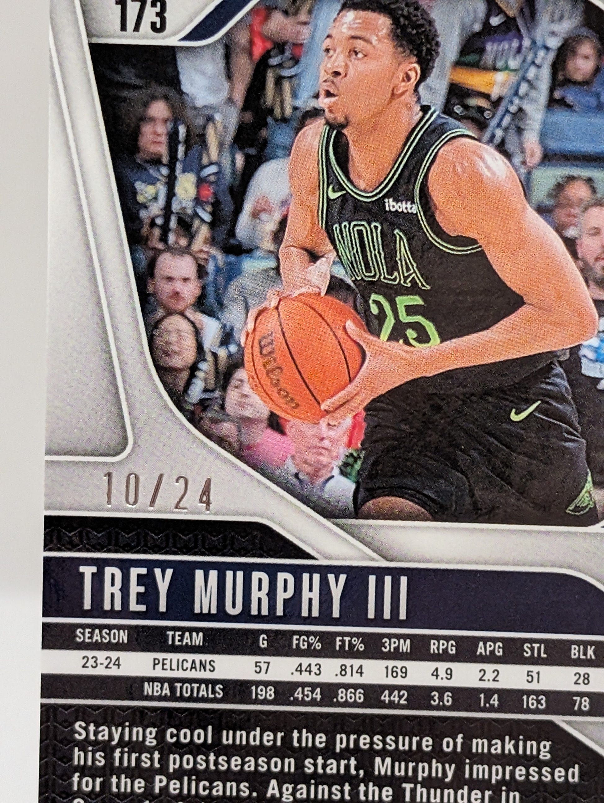 2024-25 Panini Prizm - Trey Murphy III #173 Gold Sparkle /24 FRENLY BRICKS - Open 7 Days image 5