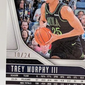 2024-25 Panini Prizm - Trey Murphy III #173 Gold Sparkle /24 FRENLY BRICKS - Open 7 Days
