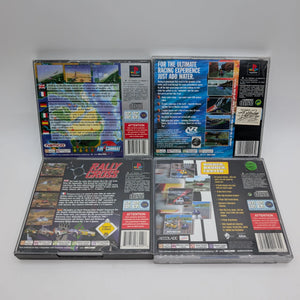 PS1 PlayStation 4x Game Lot Bundle Untested Racing Boating Games Used FRENLY BRICKS - Open 7 Days