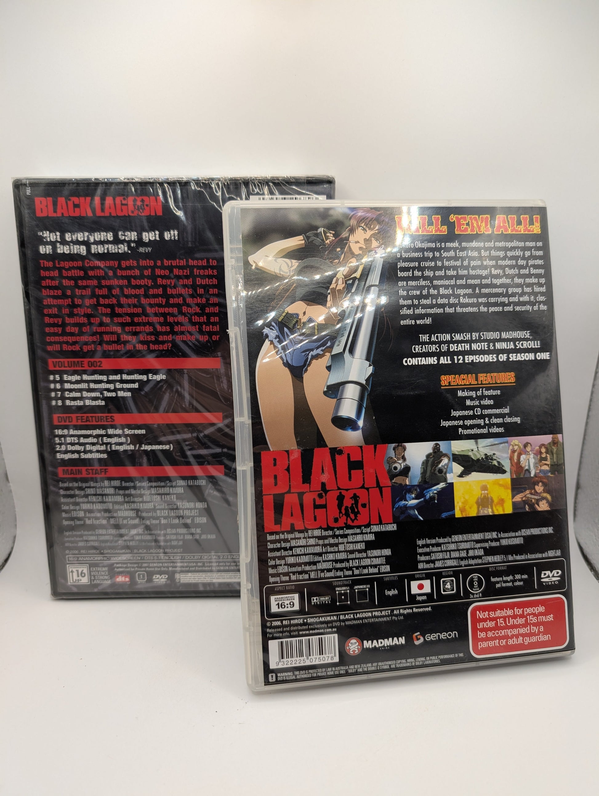 Black Lagoon - Vol. 2 + 1,2 and 3 Combination set DVD Anime used (vol2 sealed) FRENLY BRICKS - Open 7 Days
