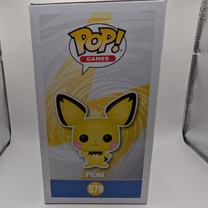 Pichu Pop 579 Flocked - Pokemon Funko Pop! Vinyl - 2020 Wonderous Conv FRENLY BRICKS - Open 7 Days
