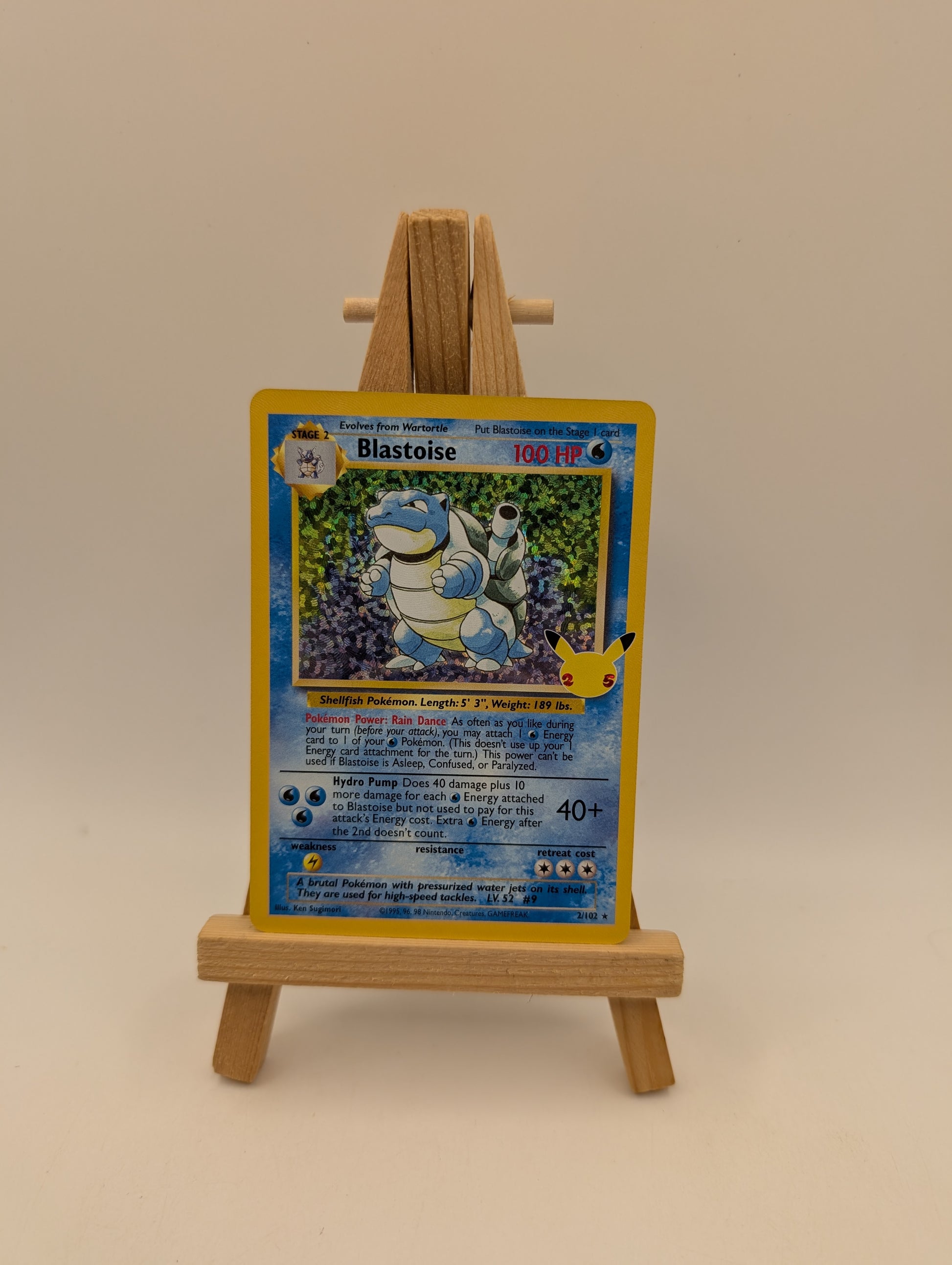 Blastoise Holo Celebrations 2/102 Pokemon Card TCG