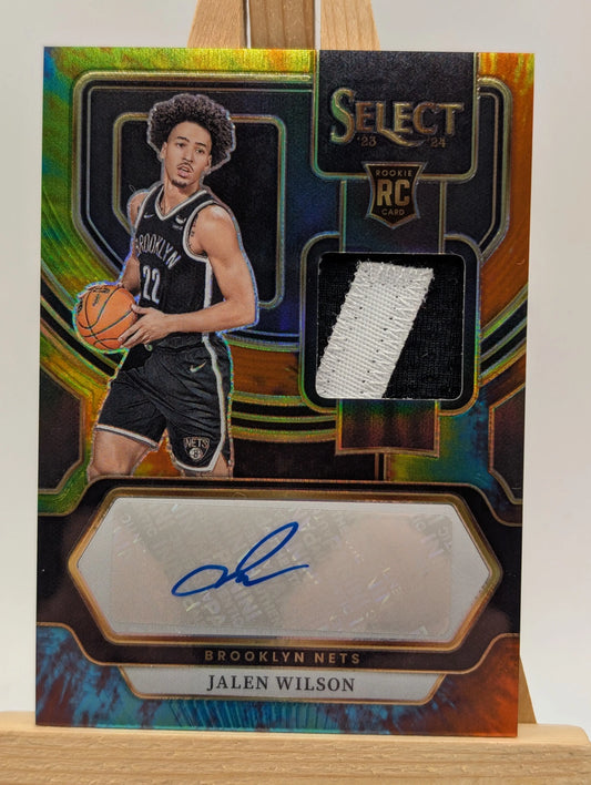 2023-24 Panini Select Jalen Wilson RC Auto RPA /25 Tie-Dye Parallel RJ-WIL FRENLY BRICKS - Open 7 Days