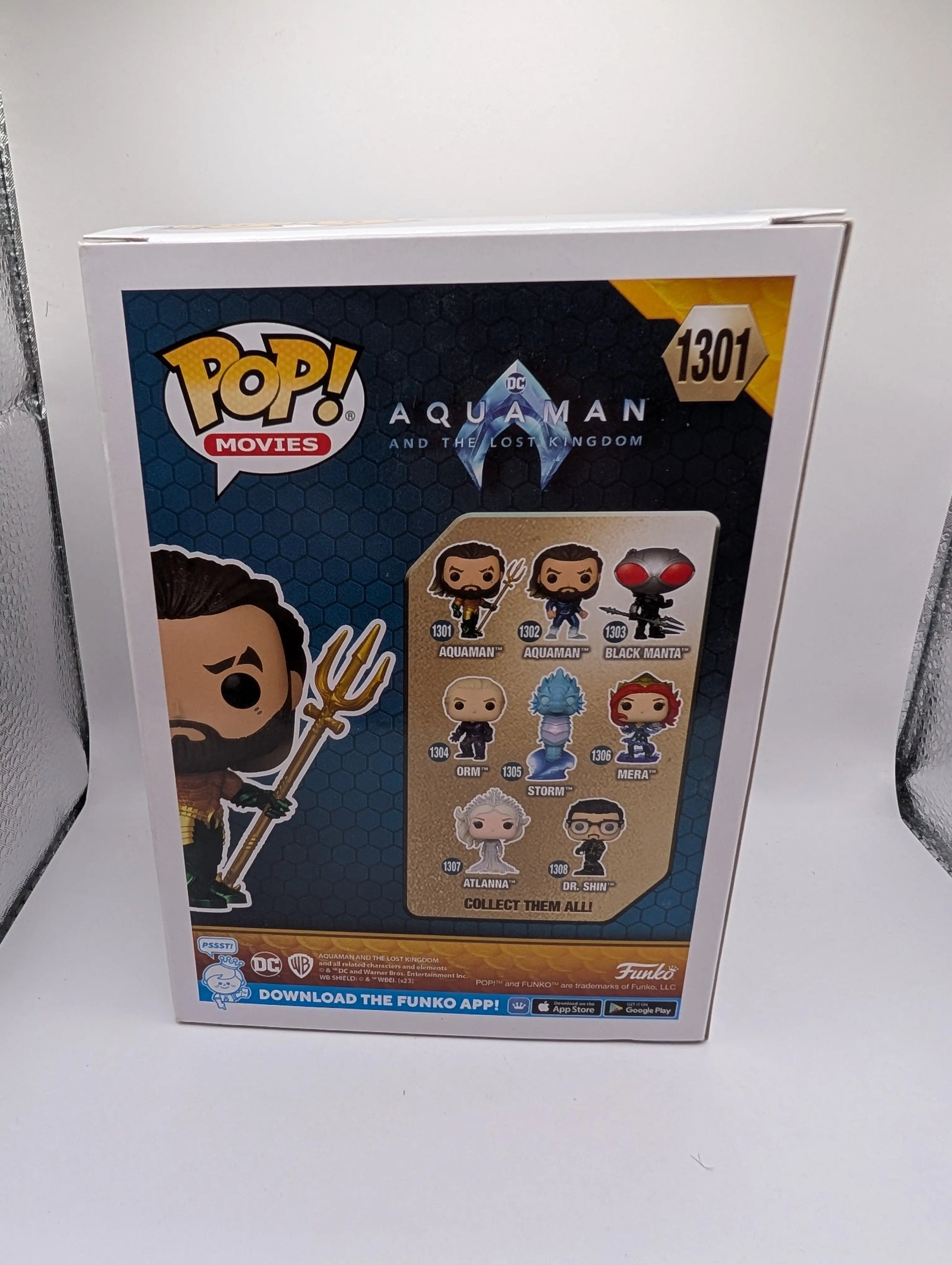 FUNKO POP DC AQUAMAN & THE LOST KINGDOM AQUAMAN DIAMOND GLITTER #1301 EXCLUSIVE FRENLY BRICKS - Open 7 Days