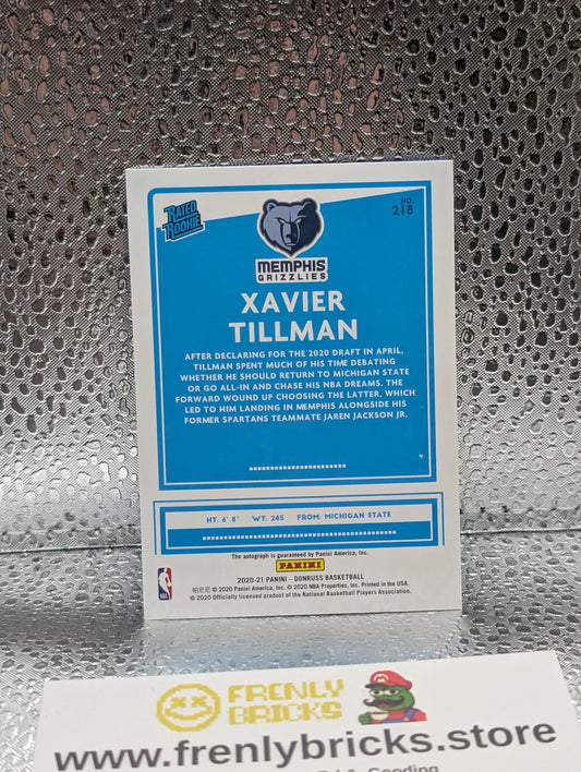 2020-21 Donruss Xavier Tillman Rated Rookie Signatures Auto Choice Blue /49 FRENLY BRICKS - Open 7 Days
