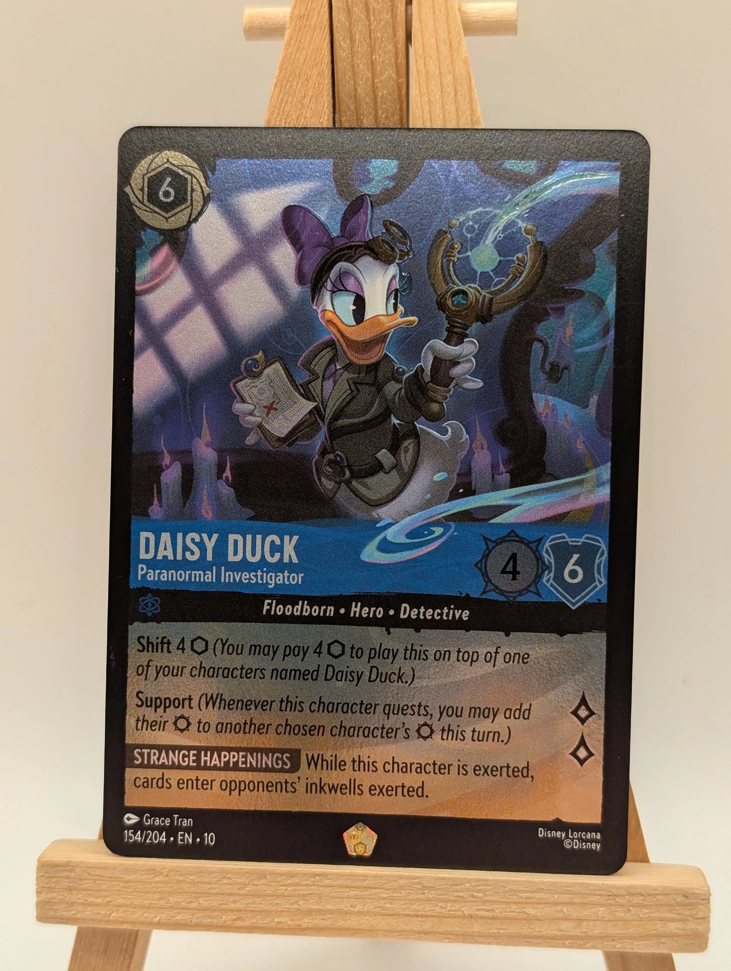 Daisy Duck - Paranormal Investigator 154/204 Whispers in the Well Cold Foil FRENLY BRICKS - Open 7 Days