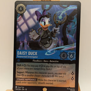 Daisy Duck - Paranormal Investigator 154/204 Whispers in the Well Cold Foil FRENLY BRICKS - Open 7 Days