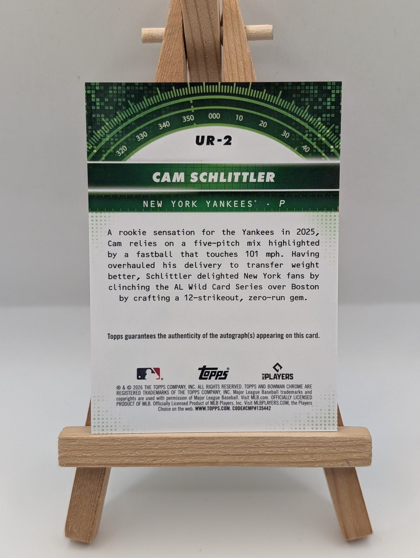 2026 Bowman Chrome Cam Schlitter RC Under the Radar Gold Auto /50 #UR-2 FRENLY BRICKS - Open 7 Days