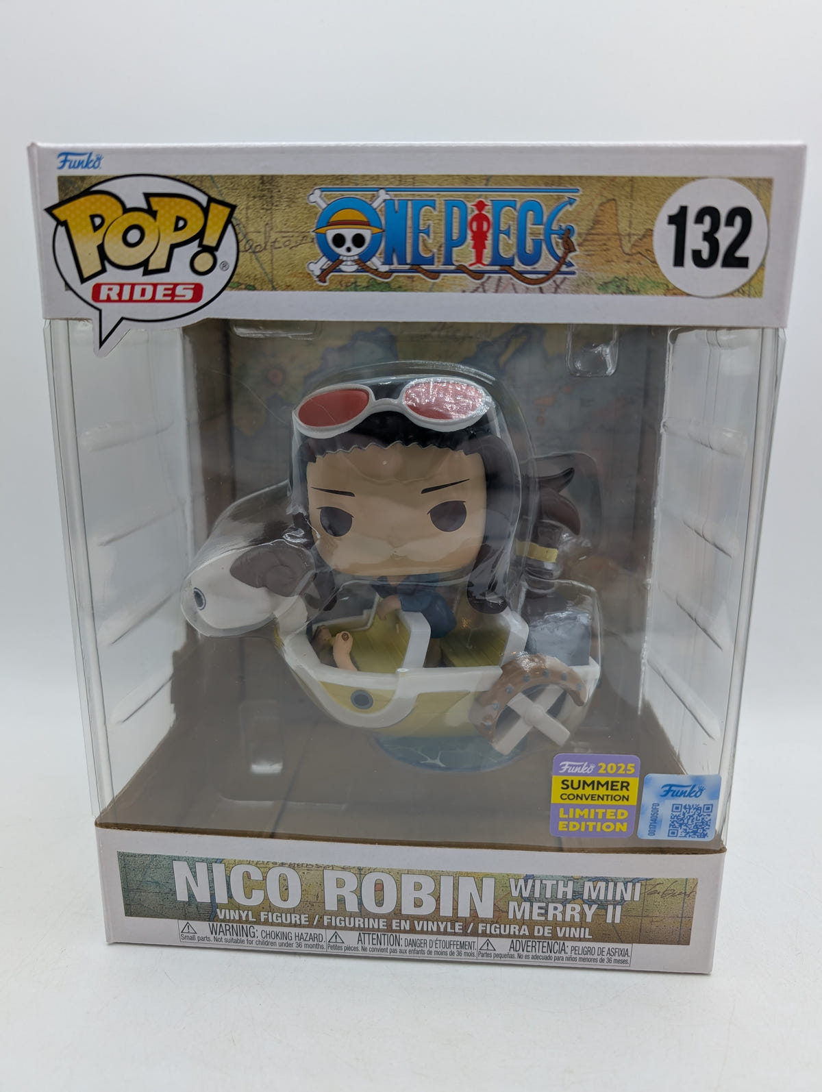 Funko POP! One Piece Nico Robin with Mini Merry II #132 2025 Summer Con image 1
