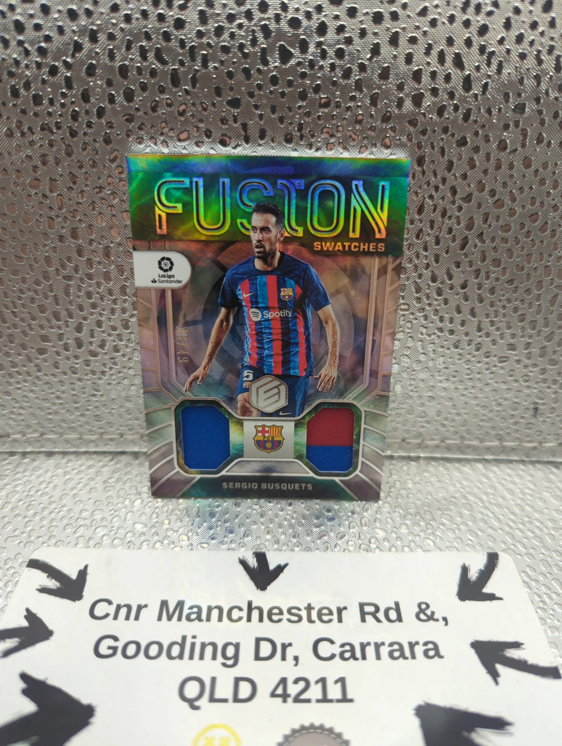 2022-23 Panini Fusion Sergio Busquets Barcelona Dual Patch /49 FRENLY BRICKS - Open 7 Days