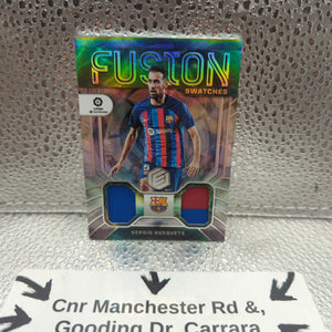 2022-23 Panini Fusion Sergio Busquets Barcelona Dual Patch /49 FRENLY BRICKS - Open 7 Days