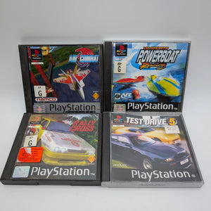 PS1 PlayStation 4x Game Lot Bundle Untested Racing Boating Games Used FRENLY BRICKS - Open 7 Days