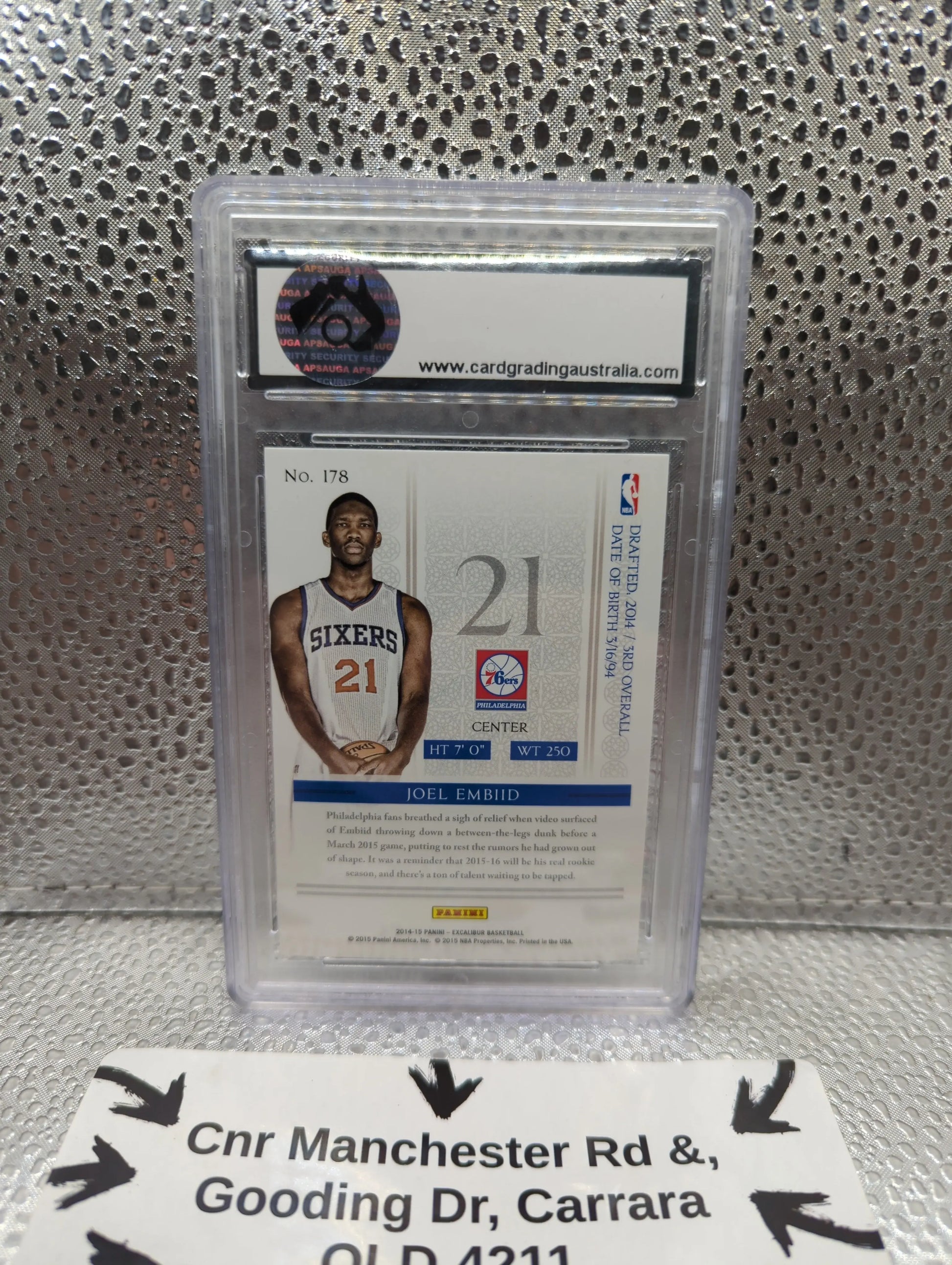 2015 Panini Excalibur NBA #178 - Joel Embiid CGA Pristine 10 FRENLY BRICKS - Open 7 Days