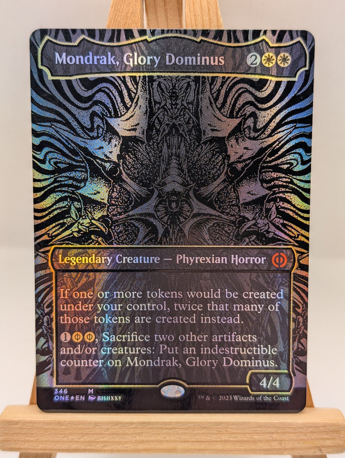 Mondrak, Glory Dominus (Oil Slick Raised Foil) [Phyrexia: All Will Be One] Foil lp FRENLY BRICKS - Open 7 Days