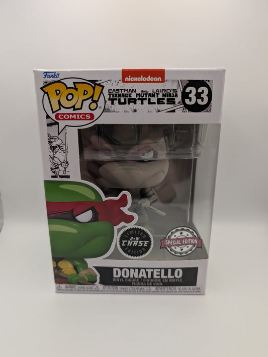 Funko Pop!  Donatello #33 B&W Chase Teenage Mutant Ninja Turtles TMNT SE Excl FRENLY BRICKS - Open 7 Days