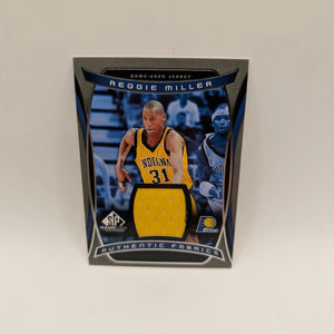 2004-05 SP Game Used Edition Basketball Authentic Fabrics Reggie Miller #AF-RM FRENLY BRICKS - Open 7 Days