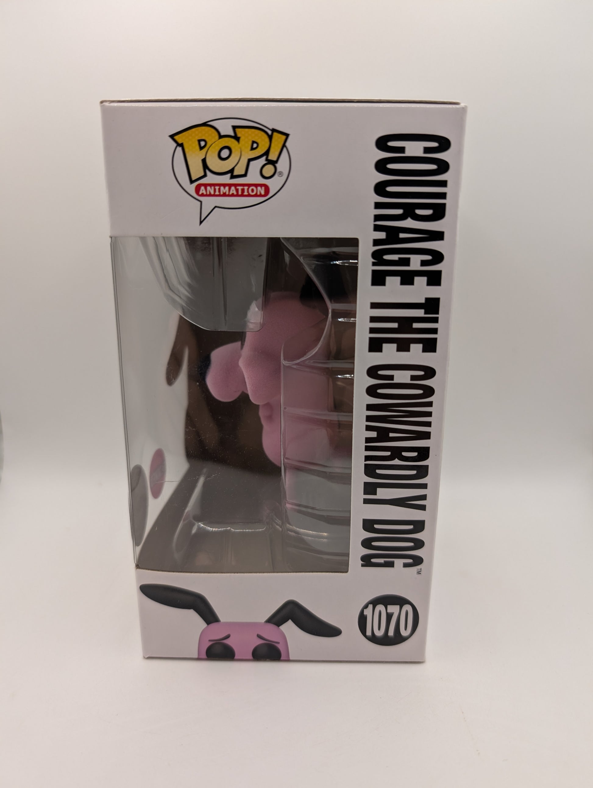 Funko Pop! Special Ed Cartoon Network #1070 Courage the Cowardly Dog Flocked