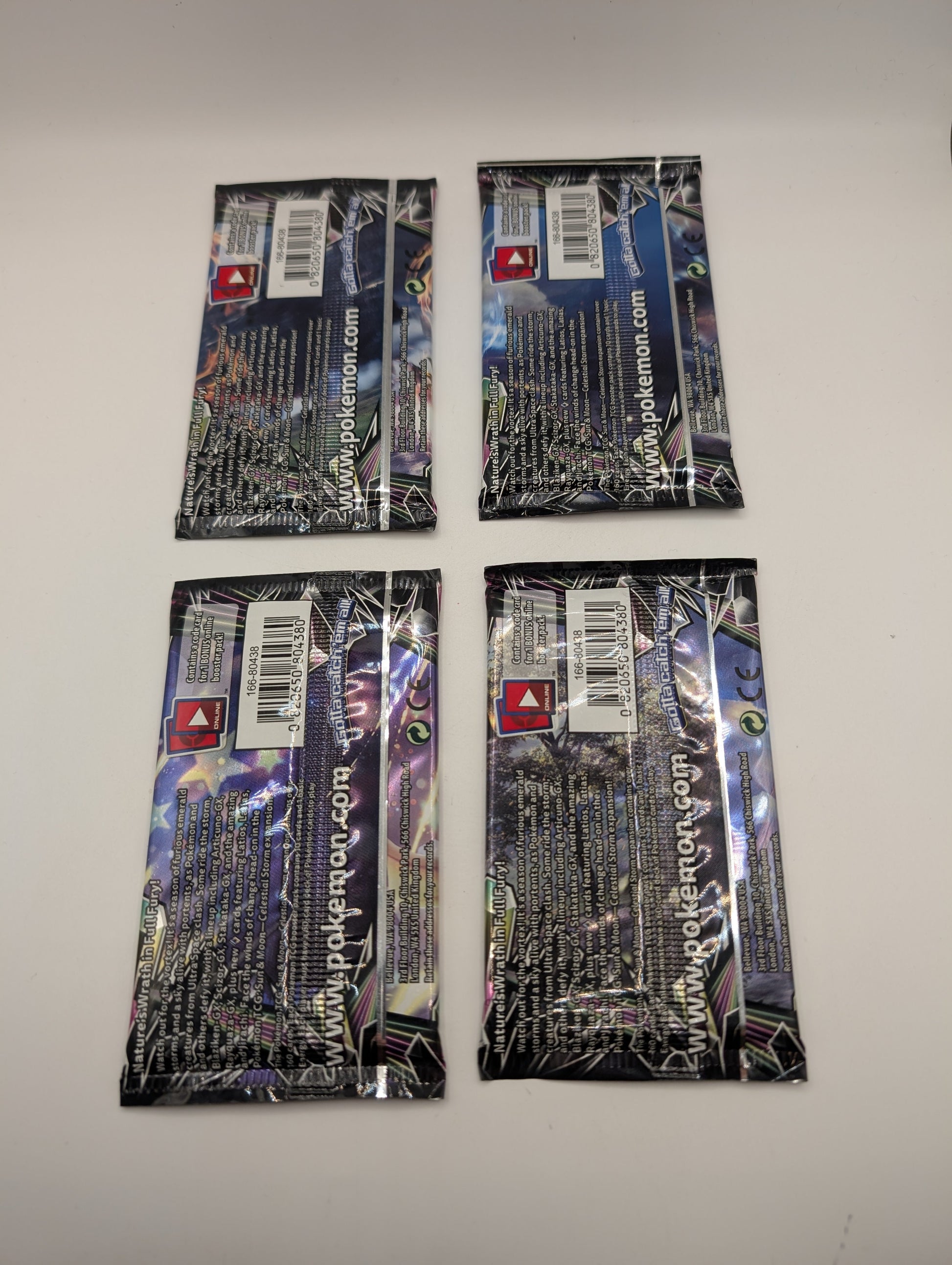 4 x Pokemon Celestial Storm Booster Packs (Art Set) FRENLY BRICKS - Open 7 Days