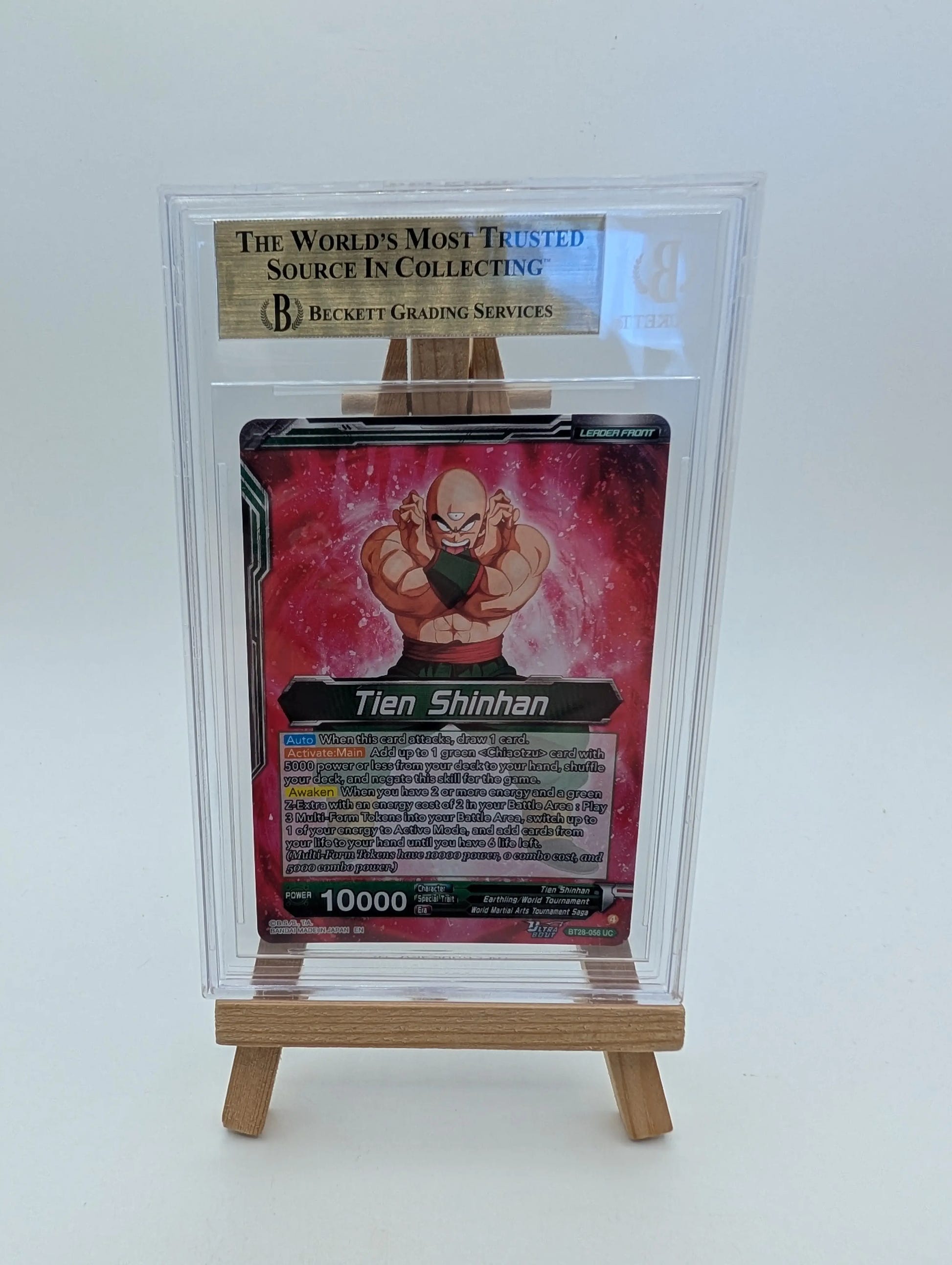 Dragon Ball Super Tien Shinhan, Return of the Mysterious Technique BT28-056 SLR BGS 10 FRENLY BRICKS - Open 7 Days image 2