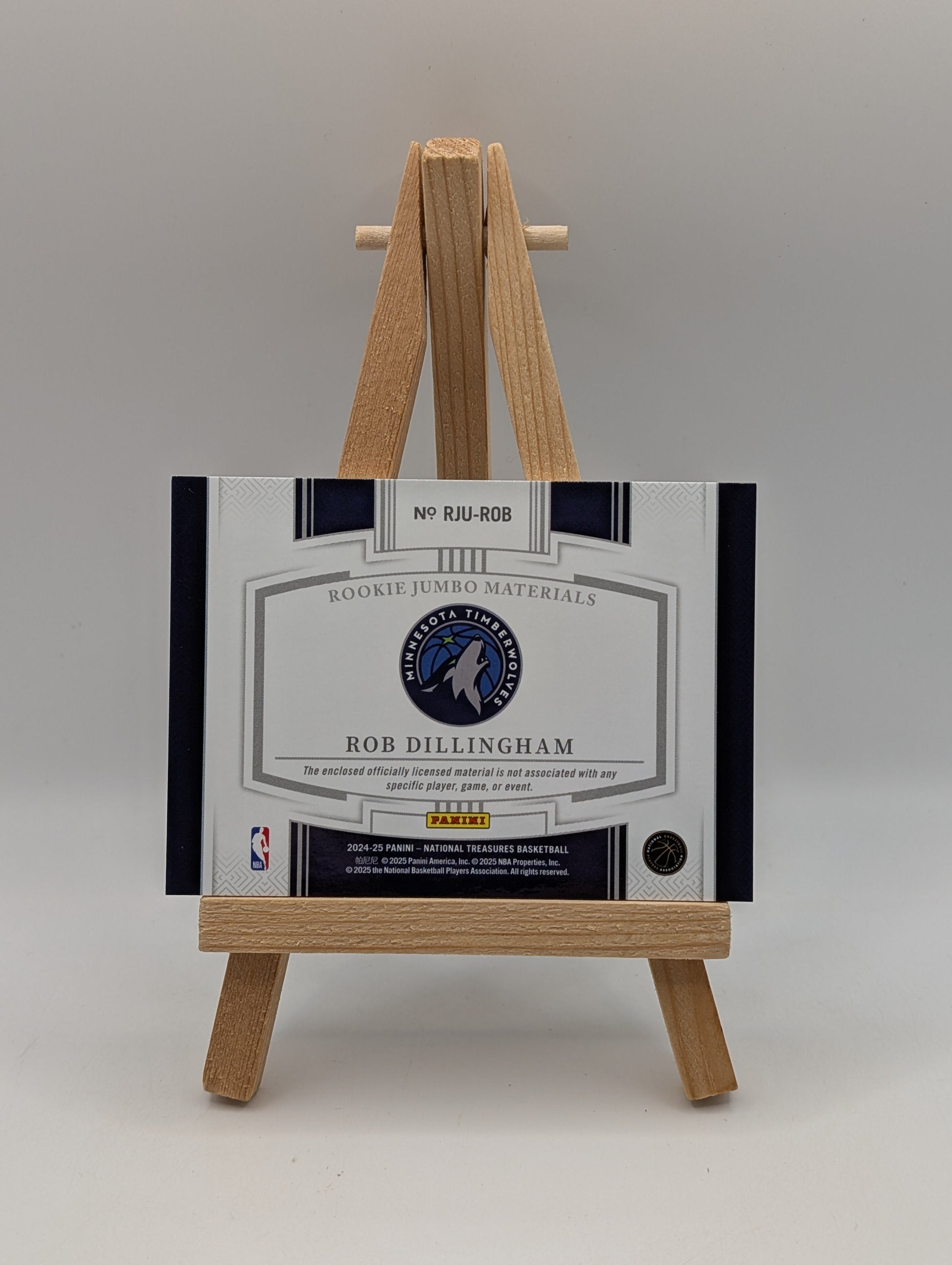 2024-25 Panini National Treasures Rob Dillingham RC Rookie Jumbo Patch /24 FRENLY BRICKS - Open 7 Days