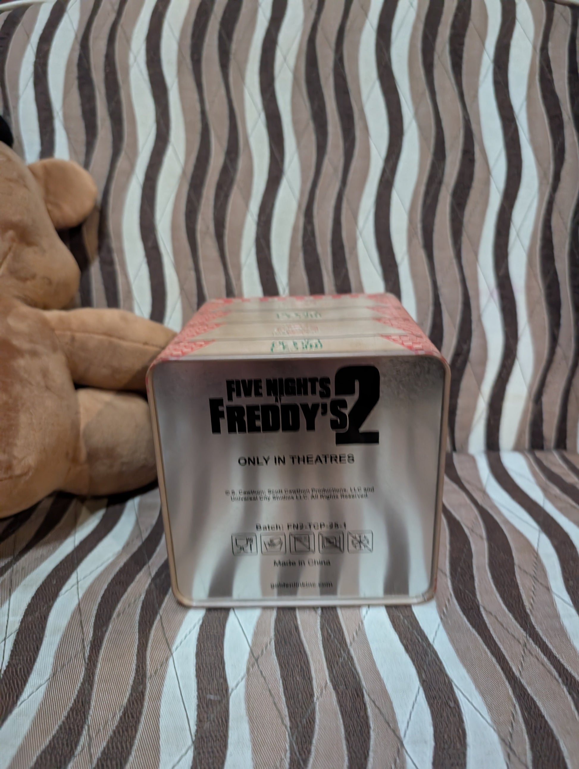 IN HAND FNAF Five Nights At Freddy’s 2 Plush Cinemark Popcorn Bucket FREE SHIP FRENLY BRICKS - Open 7 Days