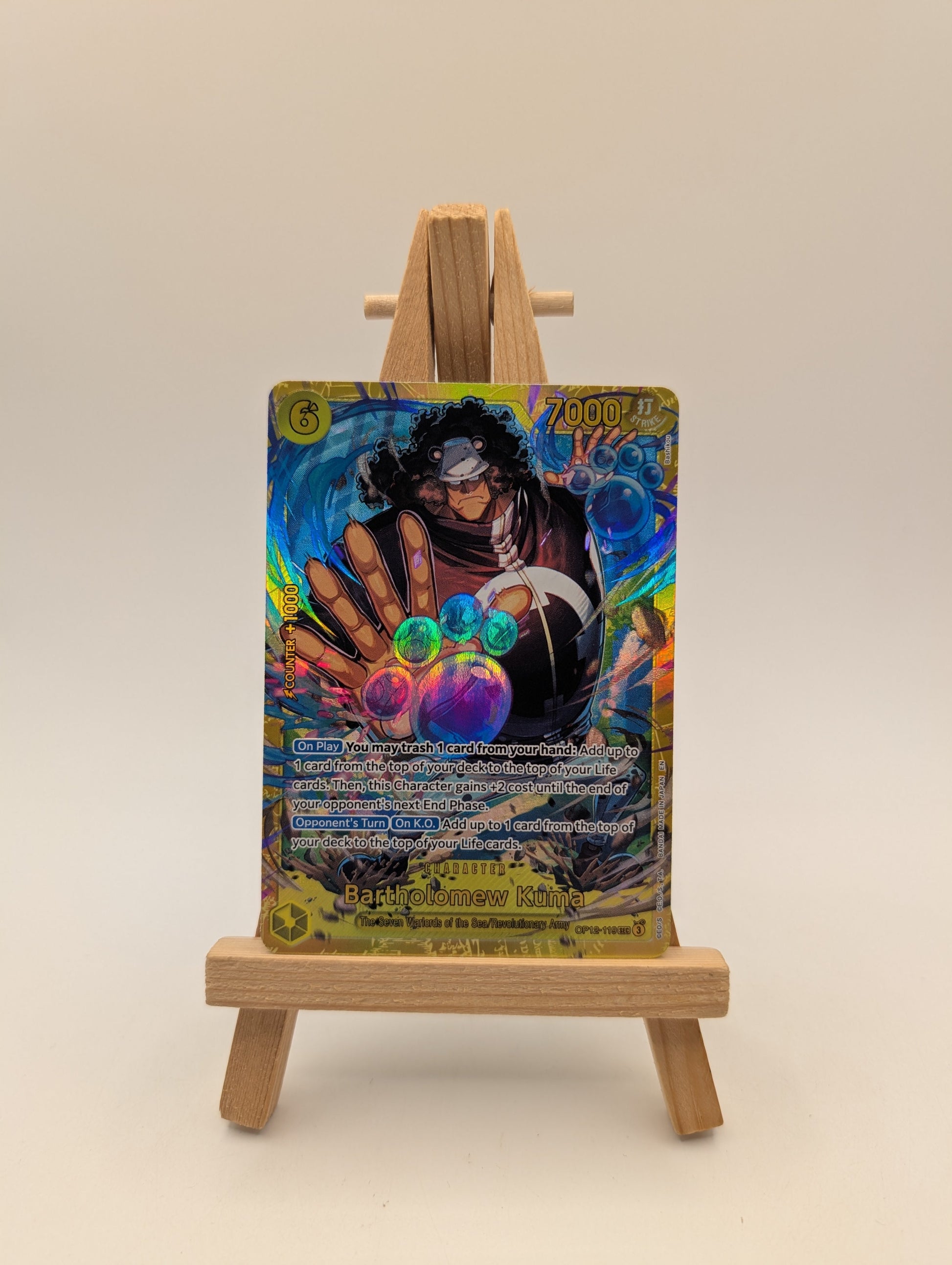 One Piece TCG- Bartholomew Kuma SEC  OP12-119 - English FRENLY BRICKS - Open 7 Days